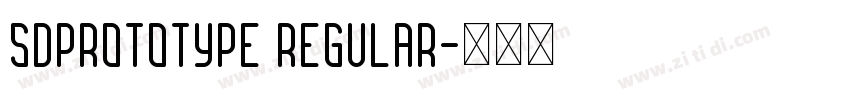 sdprototype Regular字体转换